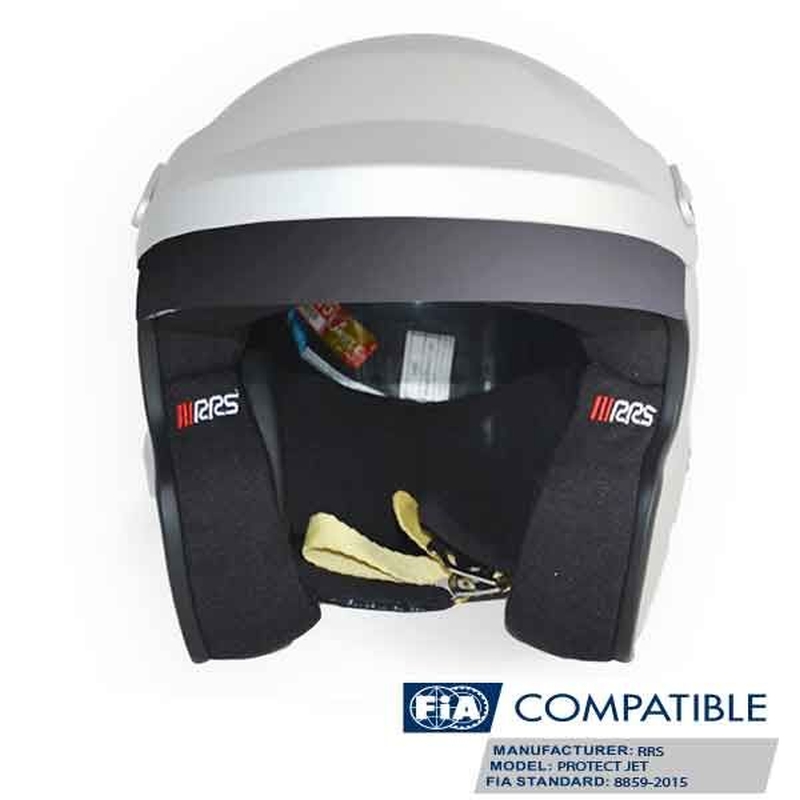 Jet otevřená závodní helma HANS FIA 8859-2015 SNELL SA2020 matná šedá RRS