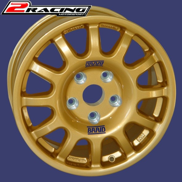 Závodní Alu disk Braid 6,5x15" Fullrace T Acropolis Gold Colour - ET (+36 až +60)