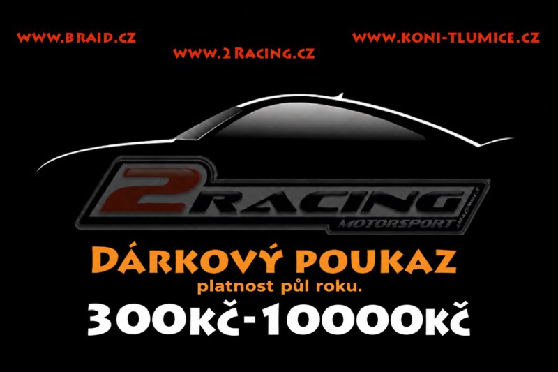 Digitální dárkový poukaz na dárky 2Racing voucher