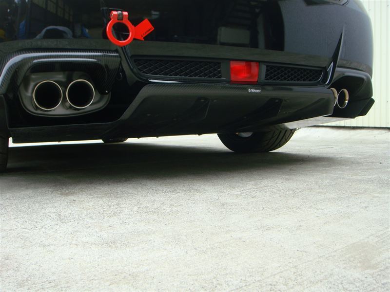 Tažné oko sklopné do původního úchytu pro tažení auta-alu- tow hook přední-pro Asijské vozy