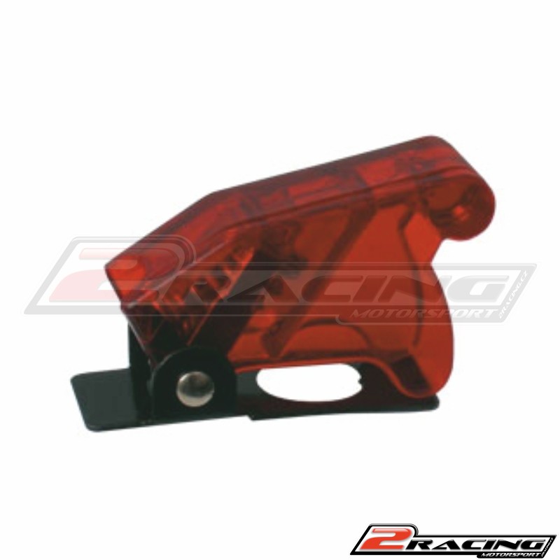 Krytka leteckého spínače - červená TRANSPARENTNÍ