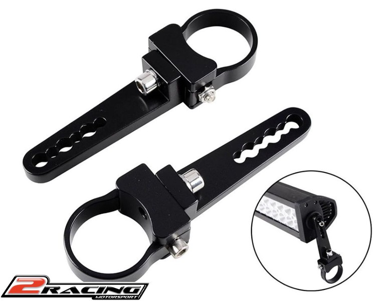 Alu držáky 44mm zrcátek, kamery, světelné LED rampy (1pár)