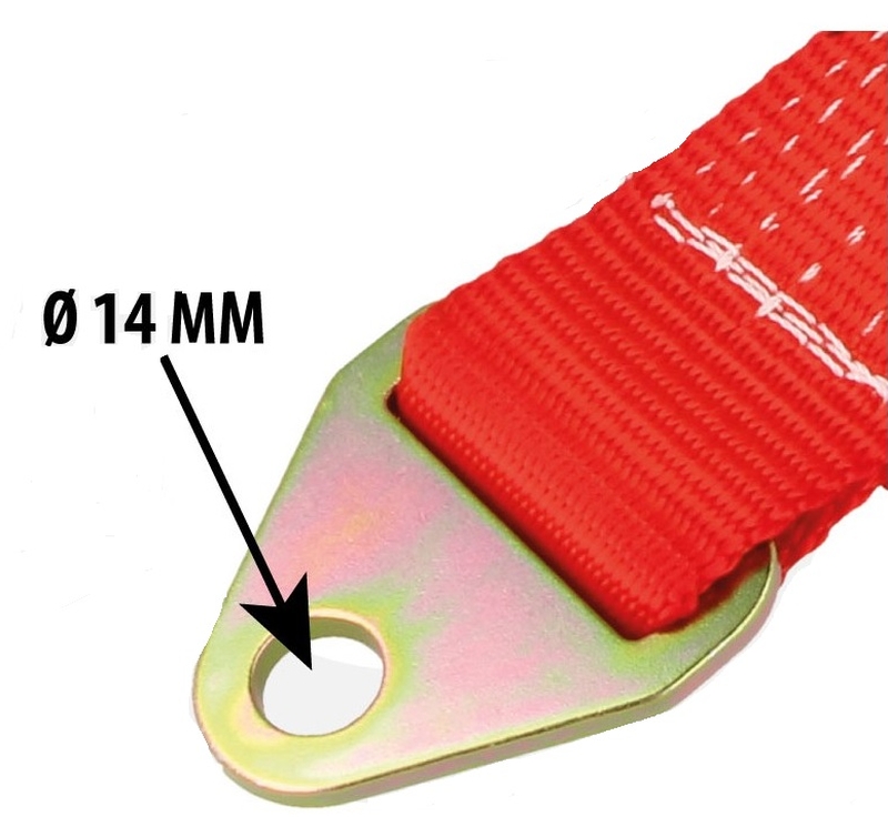 Tažný popruh na tažení závodního auta 30cm racing Tow Strap univerzální na místo tažného oka