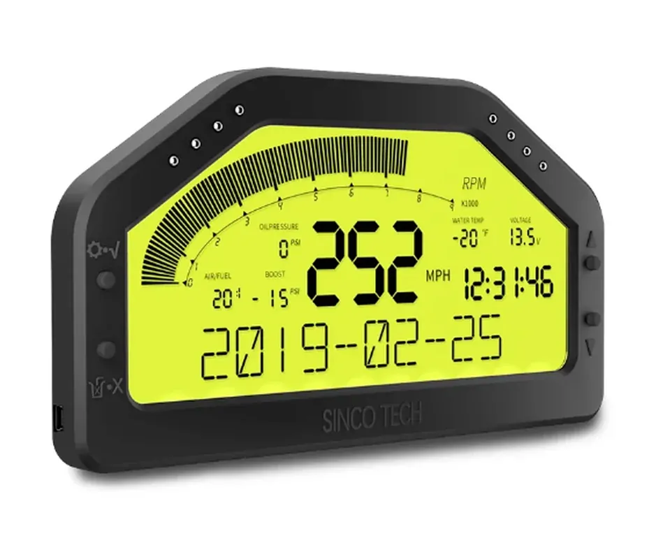 Dashboard digitální přístroj do závoďáku