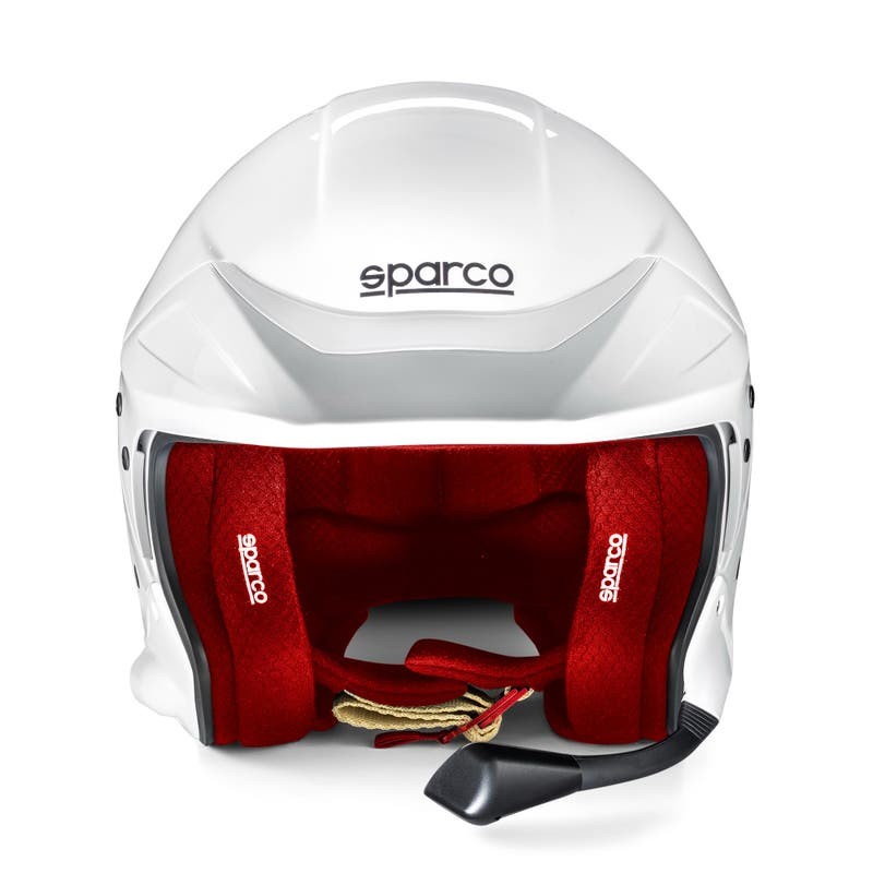 Sparco Flux RJ-i závodní Jet helma s interkomem FIA 8859-2024 bílá/červená