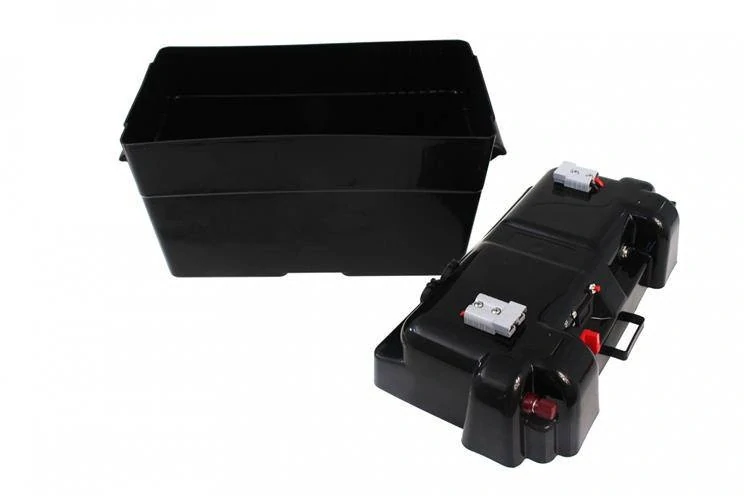 Bateriový box plastová krabice na autobaterii 12V 355x200x210