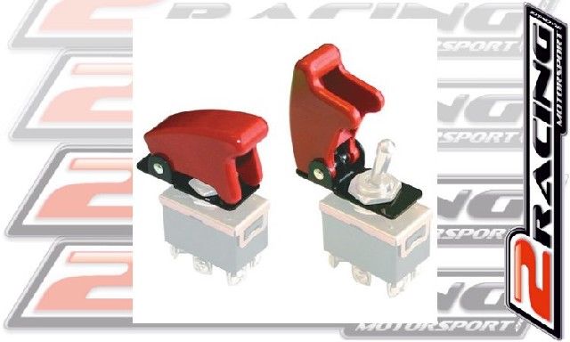 Krytka leteckého spínače - červená NEPRŮHLEDNÁ