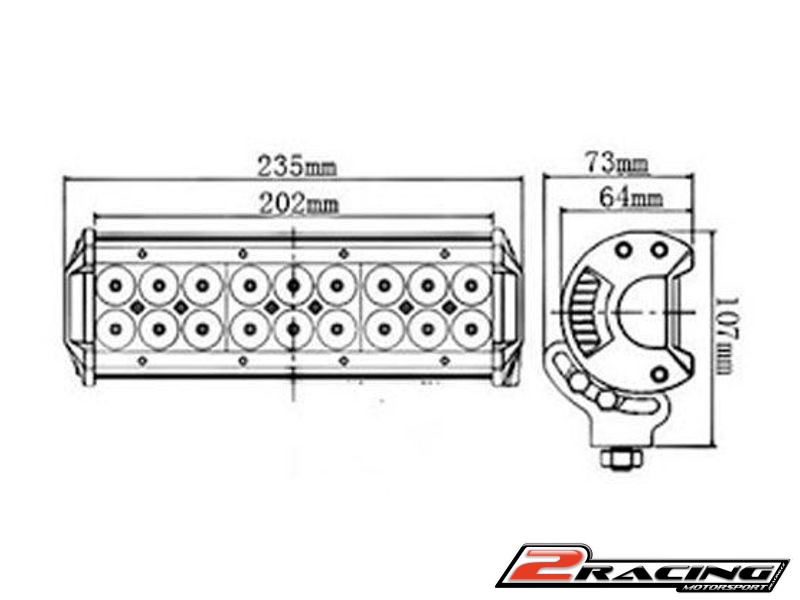 Škarpovka přídavný světlomet LED 23,5cm 10-30V/54W