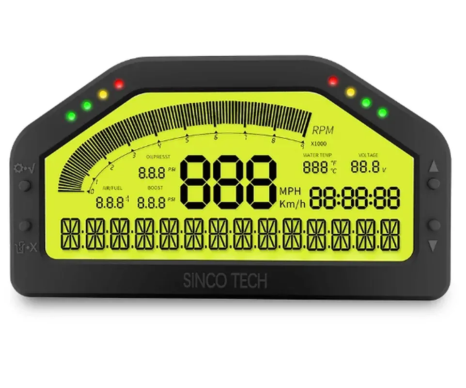 Dashboard digitální přístroj do závoďáku