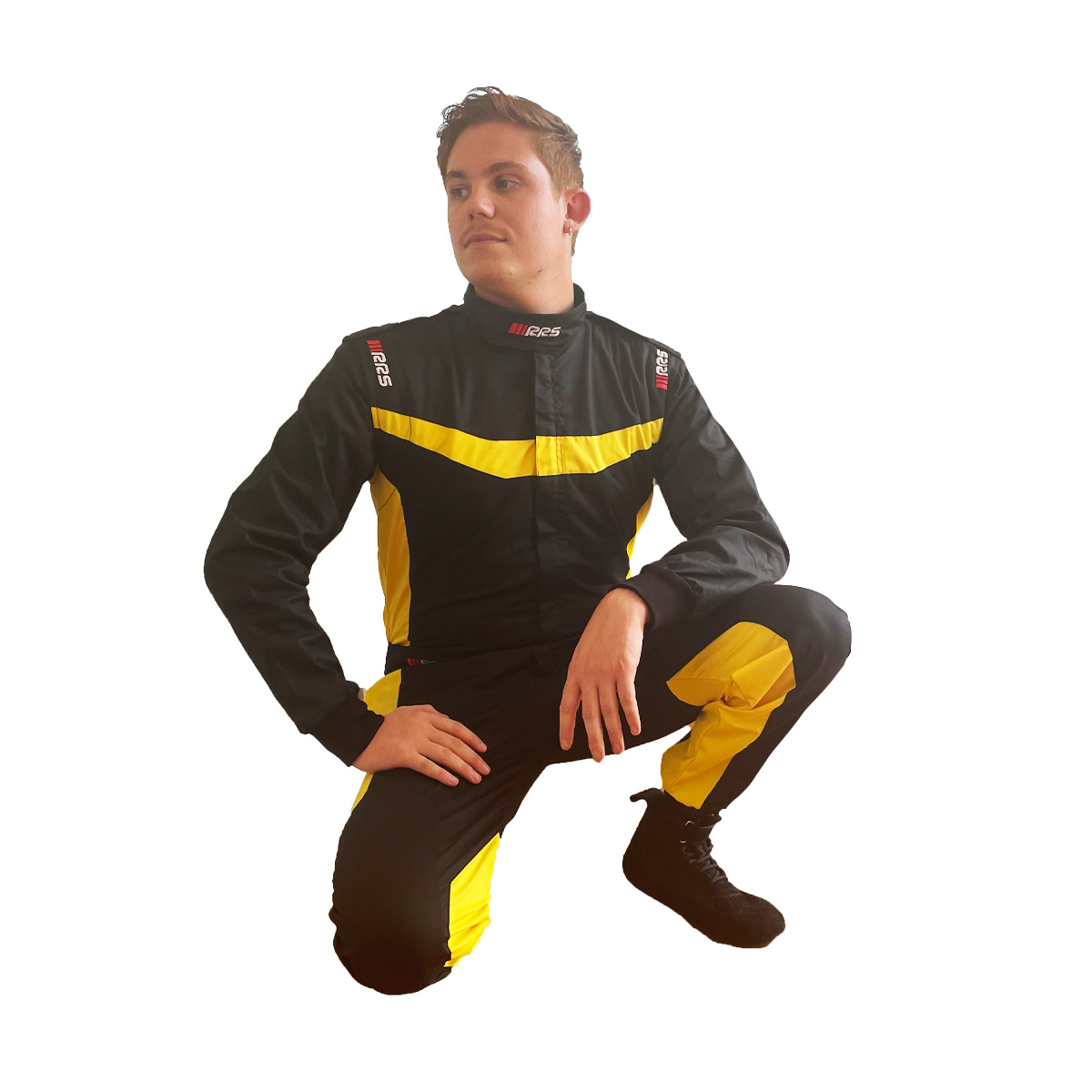 Kombinéza RRS pro mechaniky černá-žlutá