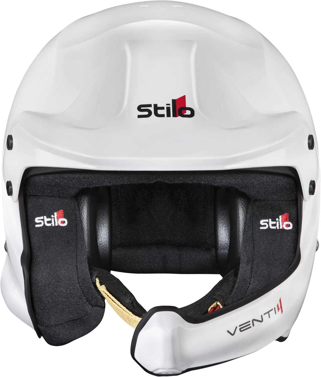 Helma jet otevřená závodní Stilo Venti4 WRC Composite bílá, stříbrná