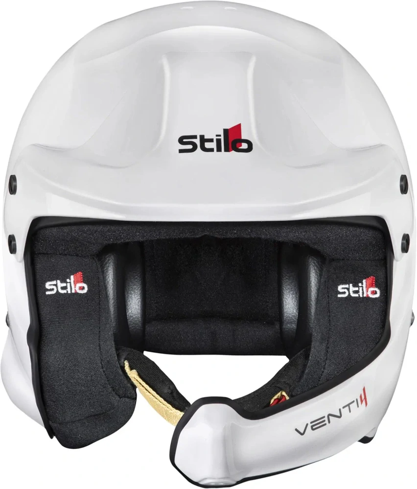 Helma jet otevřená závodní Stilo Venti4 WRC Composite bílá, stříbrná