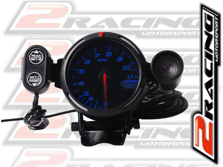 Otáčkoměr 0-11000ot/min, 96mm budík s kontrolkou řazení