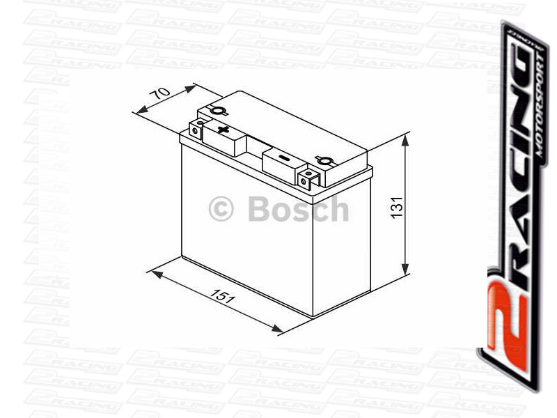baterie Bosch YT12B-BS 12V 12Ah 190A (151x70x131)