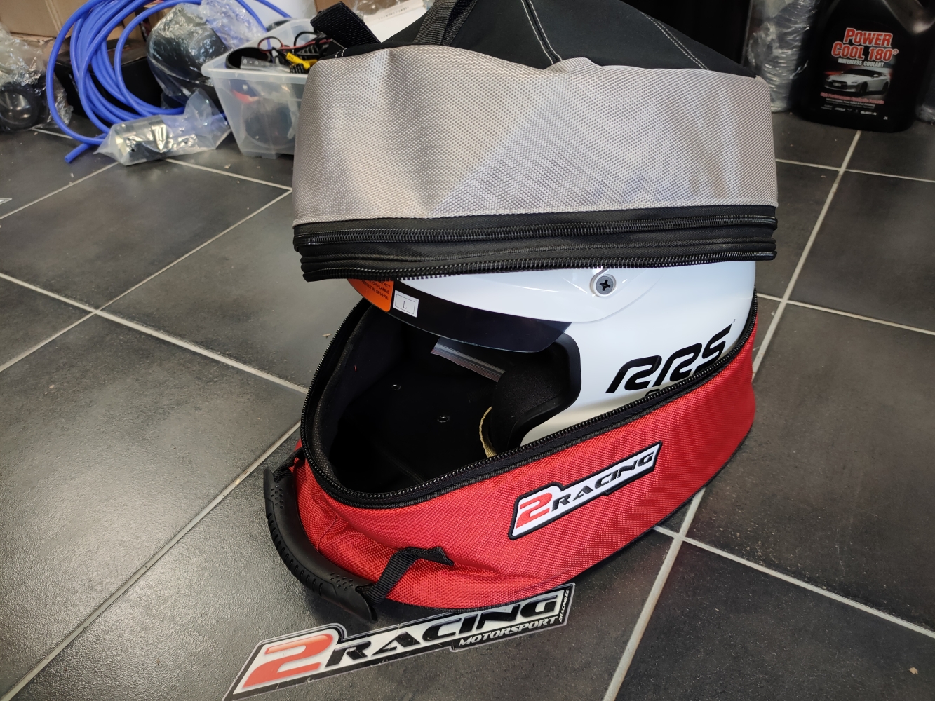 Taška na přilbu 2Racing černá červená