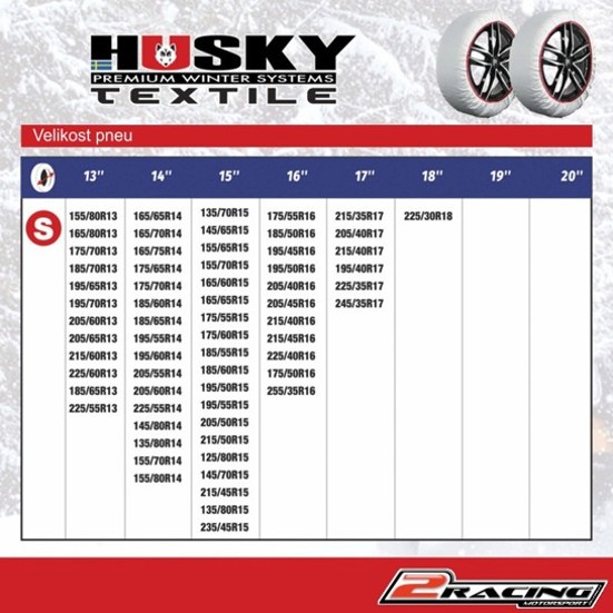 Textilní sněhové řětězy HUSKY