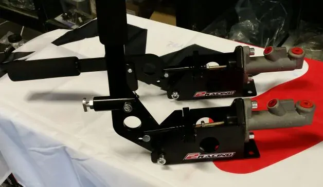 Hydraulická ruční brzda s alu válečkem 17mm- na závod rally - 2Racing