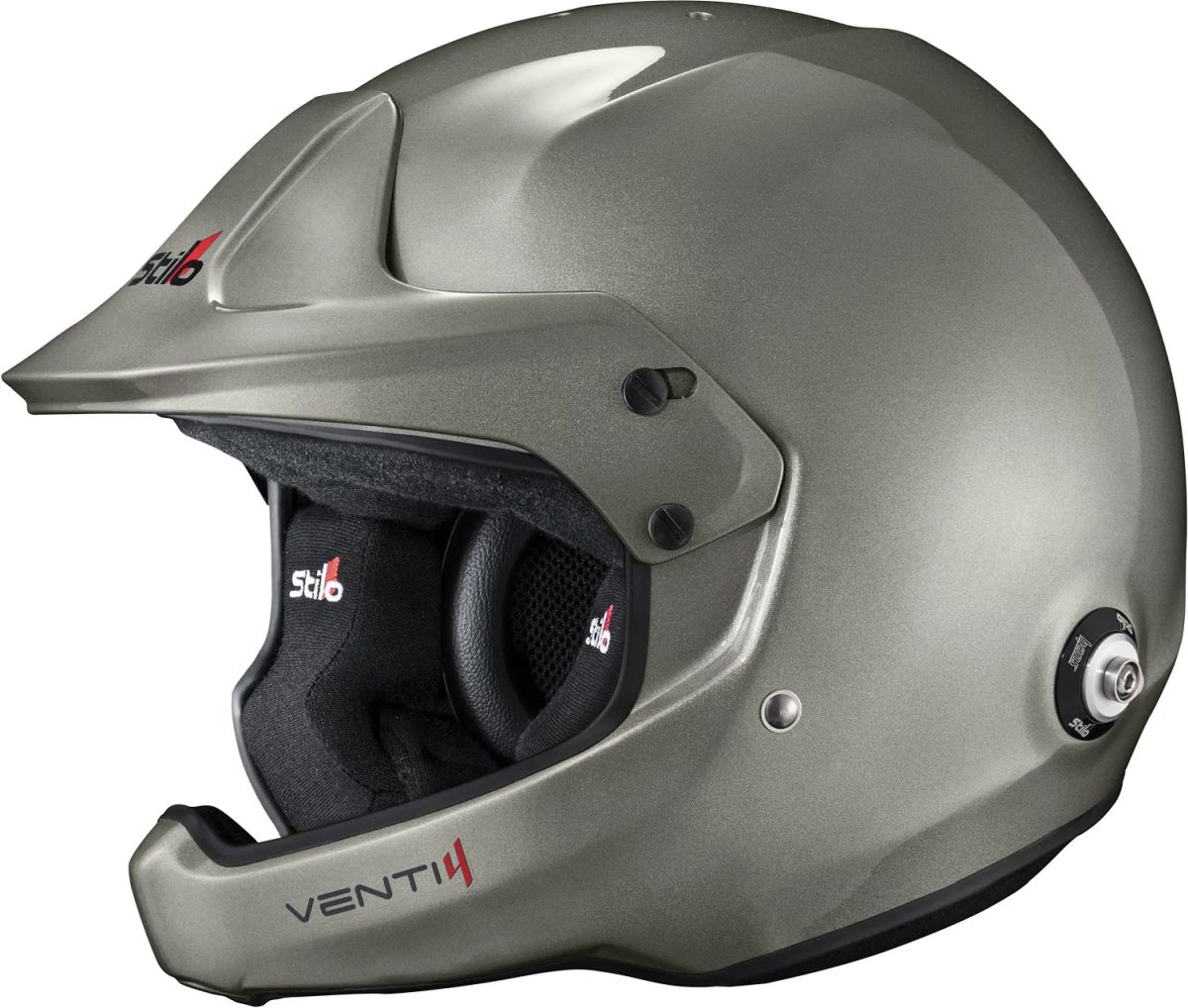 Helma jet otevřená závodní Stilo Venti4 WRC Composite bílá, stříbrná