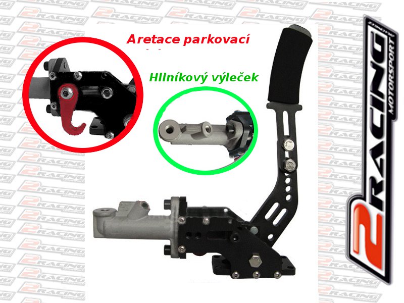 Ruční hydraulická brzda One - alu váleček 17mm - 2Racing