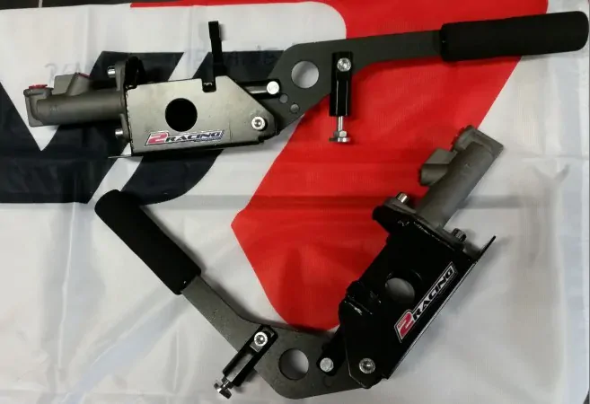 Hydraulická ruční brzda s alu válečkem 17mm- na závod rally - 2Racing
