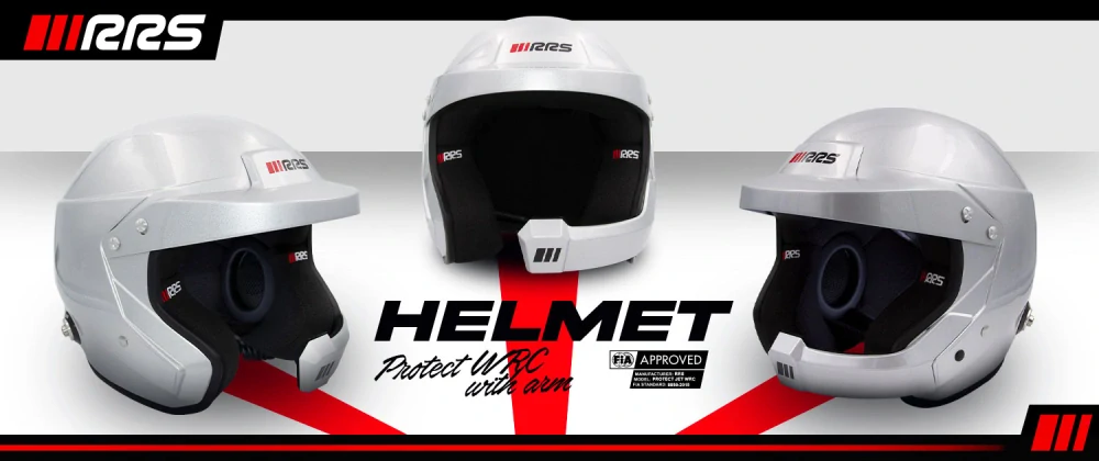 Helma Jet WRC otevřená přilba s HANS a FIA 8859-2015 SNELL SA2020 šedá RRS