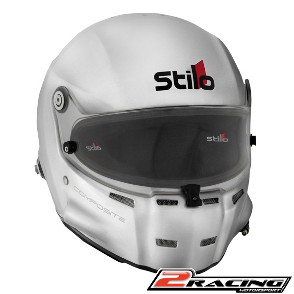 Integrální závodní helma Stilo ST5F N Composite s interkomem stříbrná