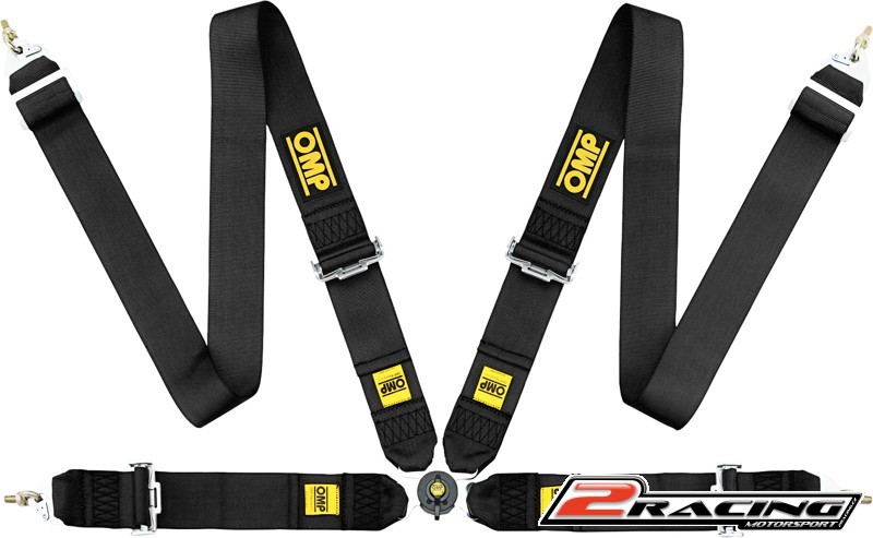 OMP 4 bodý bezpečnostní pás FIA závodní červený,černý