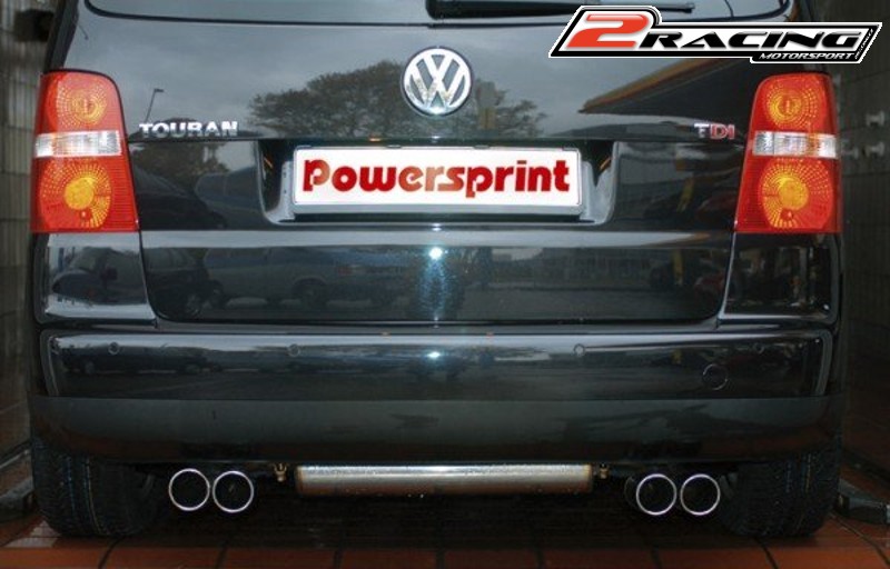 Zadní tlumič výfuku s koncovkami levá pravá strana VW Touran 2.0 TDI 972007SA2PSK01