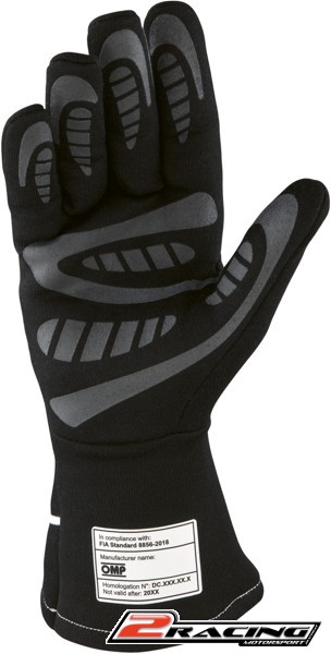 Rukavice OMP First-S černá s FIA homologací