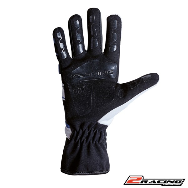 Dětské Kartingové rukavice OMP KS-3 modrá černá bílá