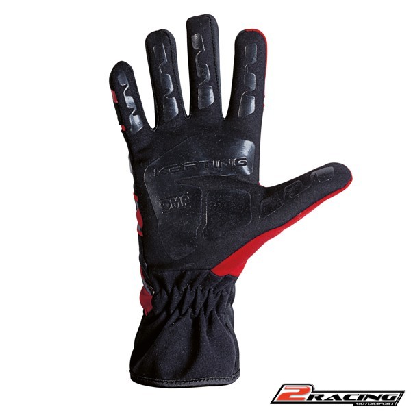 Kartingové rukavice OMP KS-3 červená černá