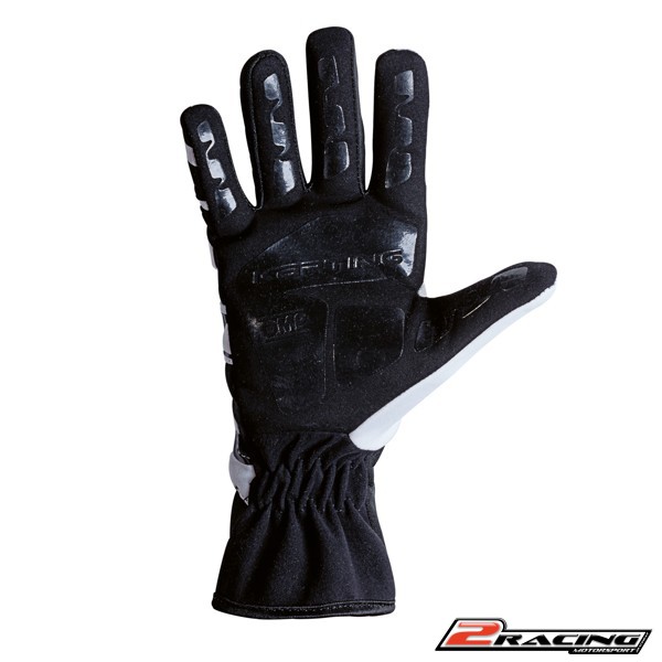 Kartingové rukavice OMP KS-3 černá bílá