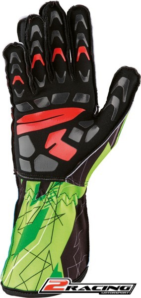 Dětské Kartingové rukavice OMP KS-2 Art zelená černá