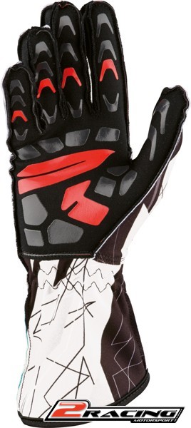 Dětské Kartingové rukavice OMP KS-2 Art černá bílá