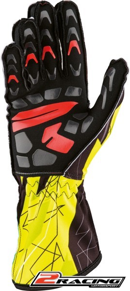 Kartingové rukavice OMP KS-2 Art žlutá černá