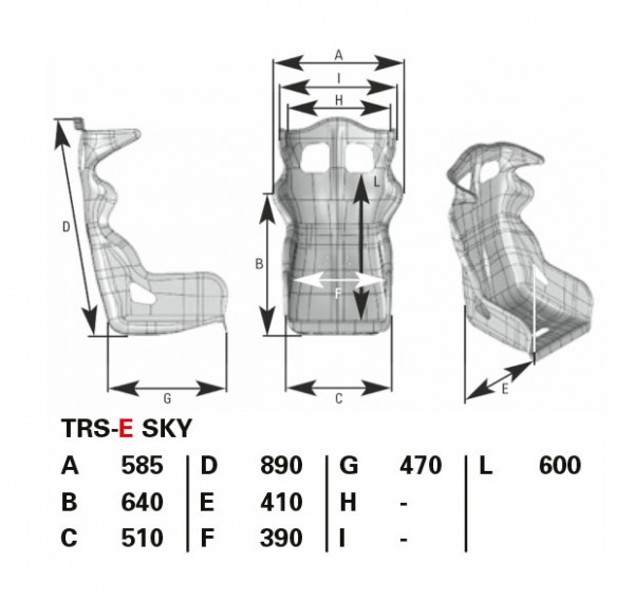 Závodní sedadlo OMP TRS-E Sky černá FIA homologace konstrukce trubka