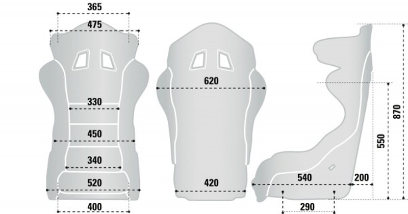 Závodní sedačka Sparco ADV XT GF černá FIA homologace konstrukce laminát