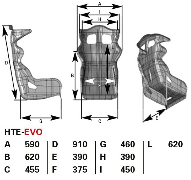 Závodní sedadlo OMP HTE-EVO černá FIA homologace konstrukce laminát