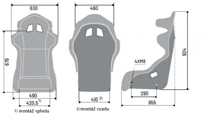 Závodní sedadlo Sparco Pro ADV QRT černá FIA homologace konstrukce laminát