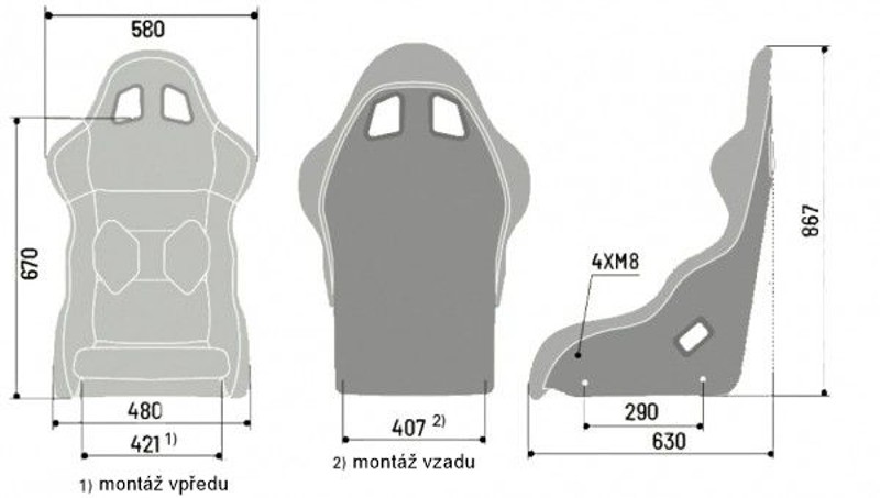 Závodní sedadlo Sparco Pro 2000 QRT černá FIA homologace konstrukce laminát