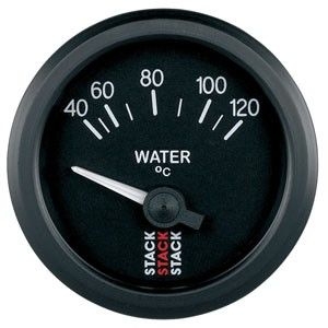 STACK teplota vody ukazatel- budík 52mm - včetně adapteru z 1/8NPTF na M10