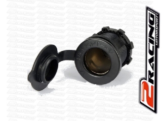 AKCE CL 12V/24V zásuvka do auta karavanu - s krytkou, vodotěsná