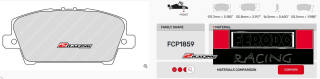Závodní destičky DS2500 Ferodo racing FCP1859H