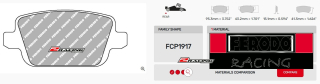 Závodní destičky DS2500 Ferodo racing FCP1917H