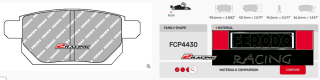 Závodní destičky DS2500 Ferodo racing FCP4430H