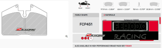 Závodní destičky DS2500 Ferodo racing FCP451H