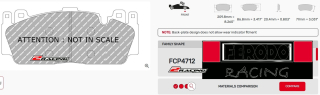 Závodní destičky DS2500 Ferodo racing FCP4712H