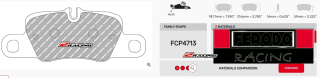Závodní destičky DS2500 Ferodo racing FCP4713H