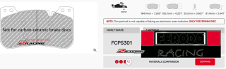 Závodní destičky DS2500 Ferodo racing FCP5301H