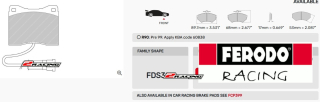 Sportovní destičky DS Performance Ferodo FDS399